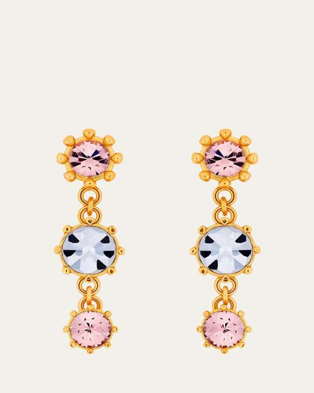 Crystal Prong Drop Earring